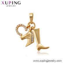 34219 xuping environnement cuivre animal cheval pendentifs charmes